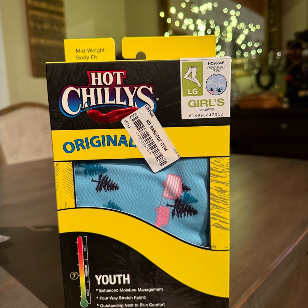Hot Chillys Youth Original glamping - angle tight